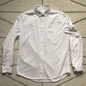 Marmier men’s L white oxford shirt